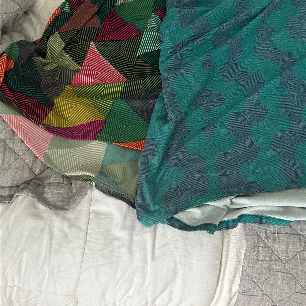Two Colorful Geometric Patterned Top - Picture 3 of 7